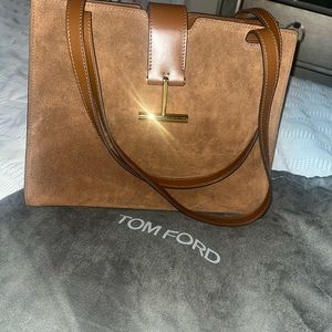 Brown suede tote Tom Ford bag, 100 % authentic, worn once
